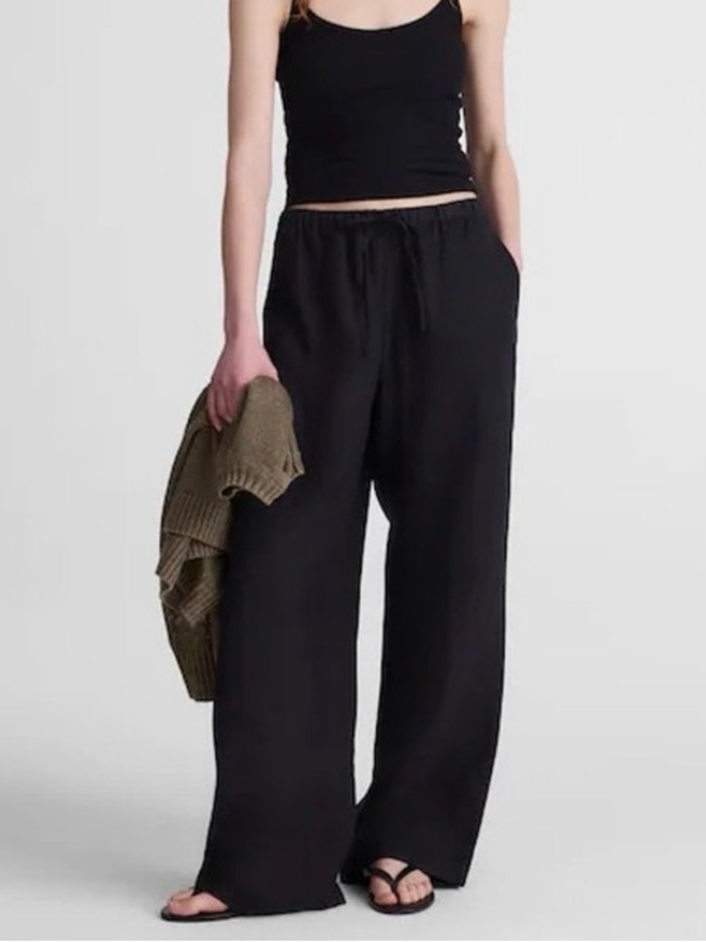 Madewell Pull On Linen Pants